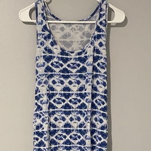 Navy and White Ingrid & Isabel Maternity Maxi Dress
